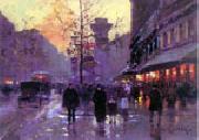 unknow artist Paris Street oil painting reproduction